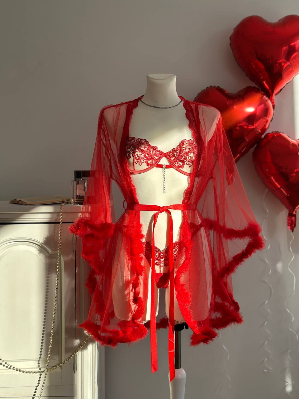 Second Skin Mood — Lace Peignoir Set — product view 2