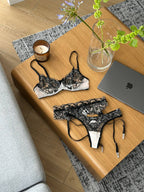 Nude Theory Muse — Beige Lace Lingerie Set in Beige — product view 4