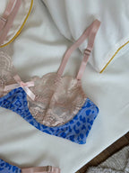 Azure Voltage — Blue Lace Lingerie Set in Blue — product view 3