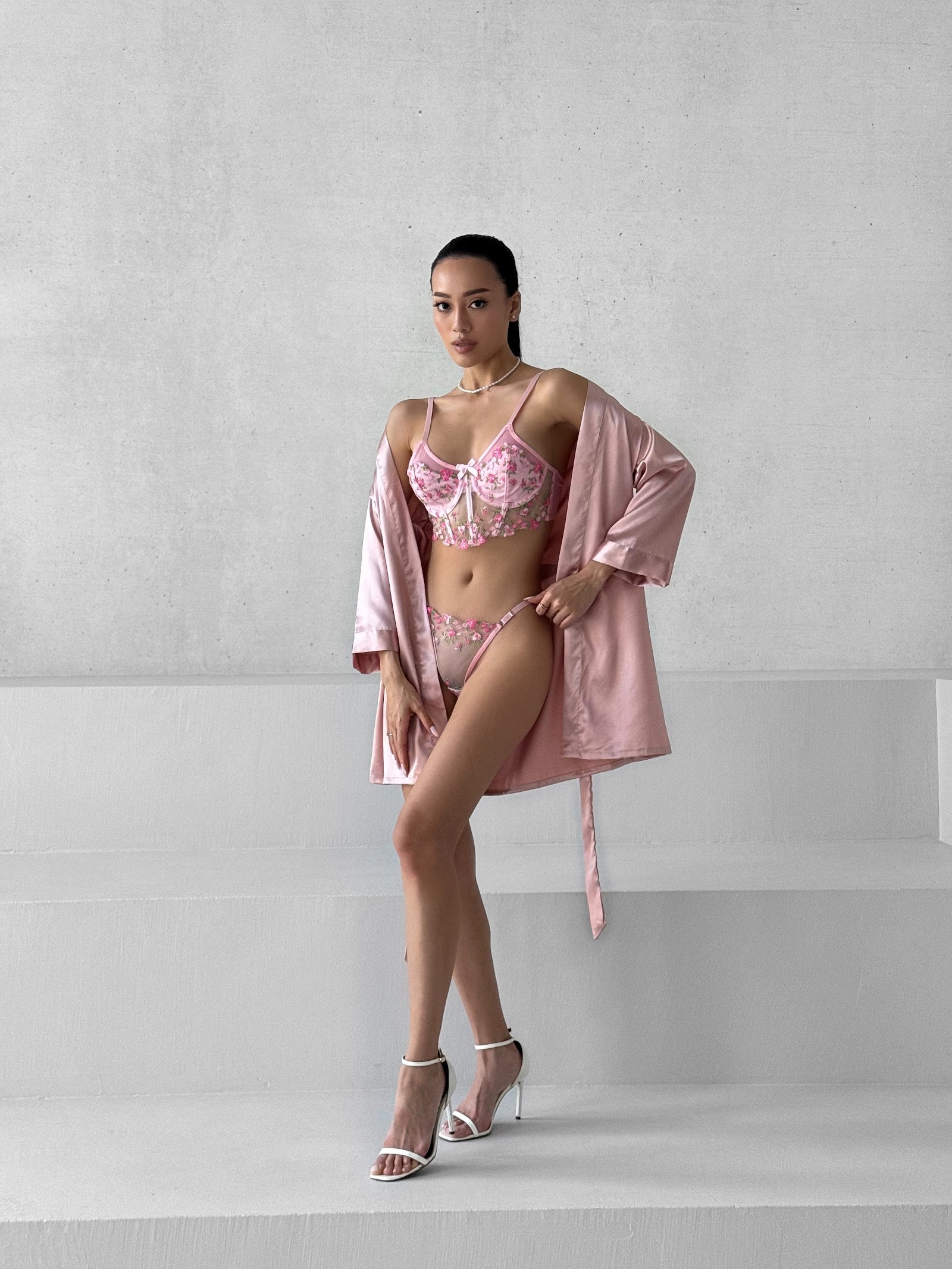 Soft Focus Silhouette — Lingerie Set — front view