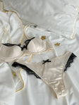 White Heat Affair — White Lace Lingerie Set in White — front view