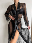 Soft Focus Bloom — Lace Lingerie Set in Neutral — front view