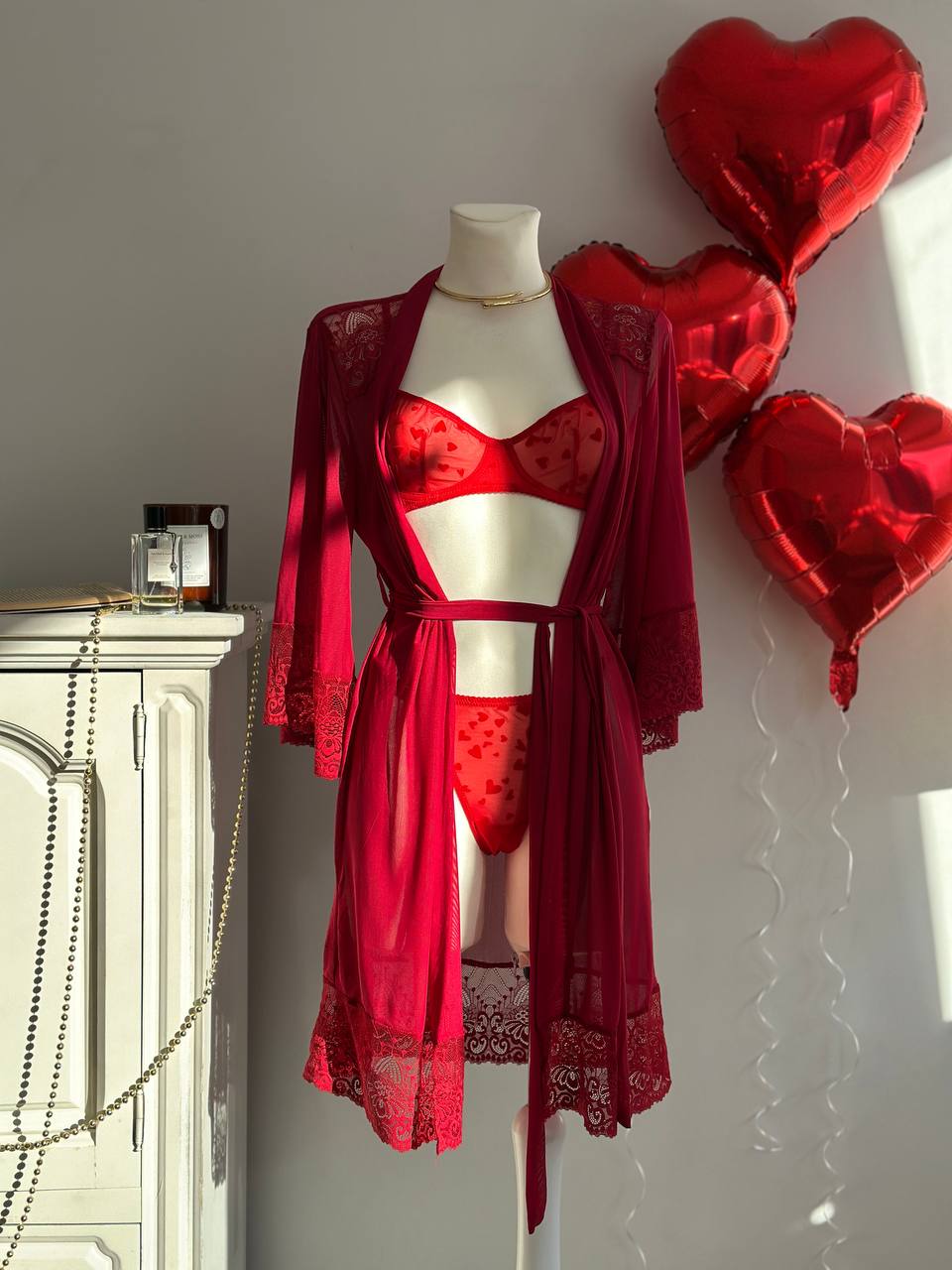 Private View Darling — Lace Peignoir Set — product view 4
