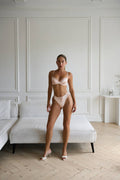 Eclipse Whisper — Black Lace Lingerie Set in Black — front view