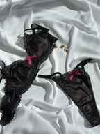 Noir Mirage — Black Lingerie Set in Black — product view 4