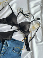 Eclipse Glimmer — Black Lingerie Set in Black — product view 3