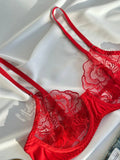 Quiet Heat Glow — Lace Lingerie Set — front view