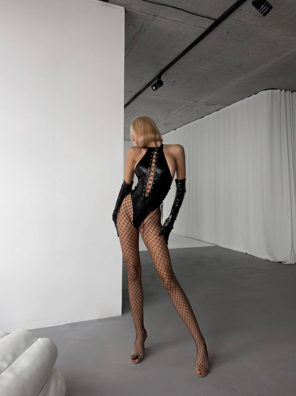 Soft Focus Afterglow — Sheer Bodysuit — front view