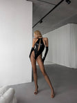 Soft Focus Afterglow — Sheer Bodysuit — front view