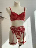 Scarlet Affair — Red Lingerie Set in Red — product view 2