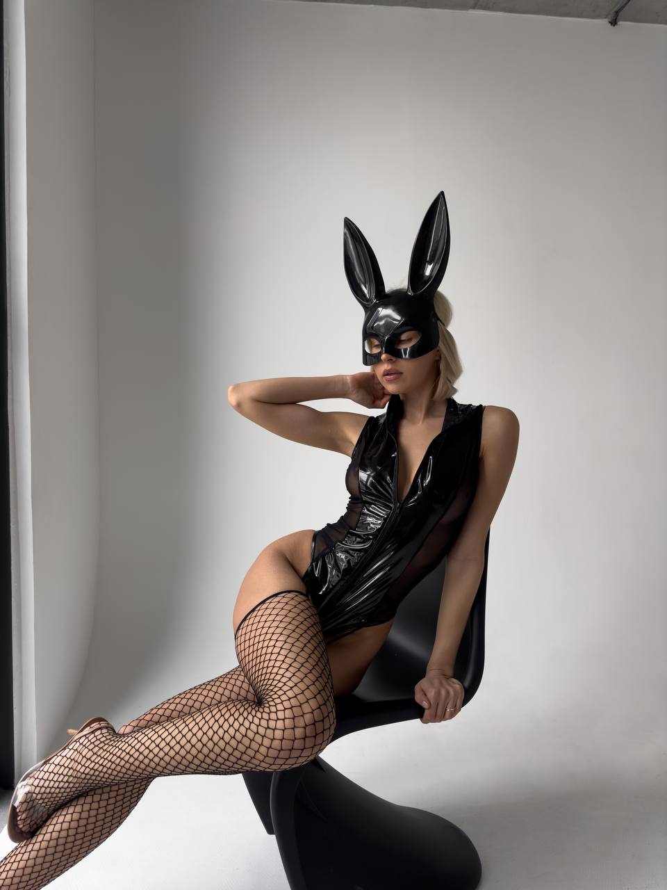 Soft Focus Temptation — Sheer Bodysuit — front view
