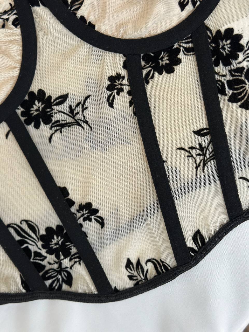 Bare Muse — Beige Corset Lingerie Set in Beige — product view 3