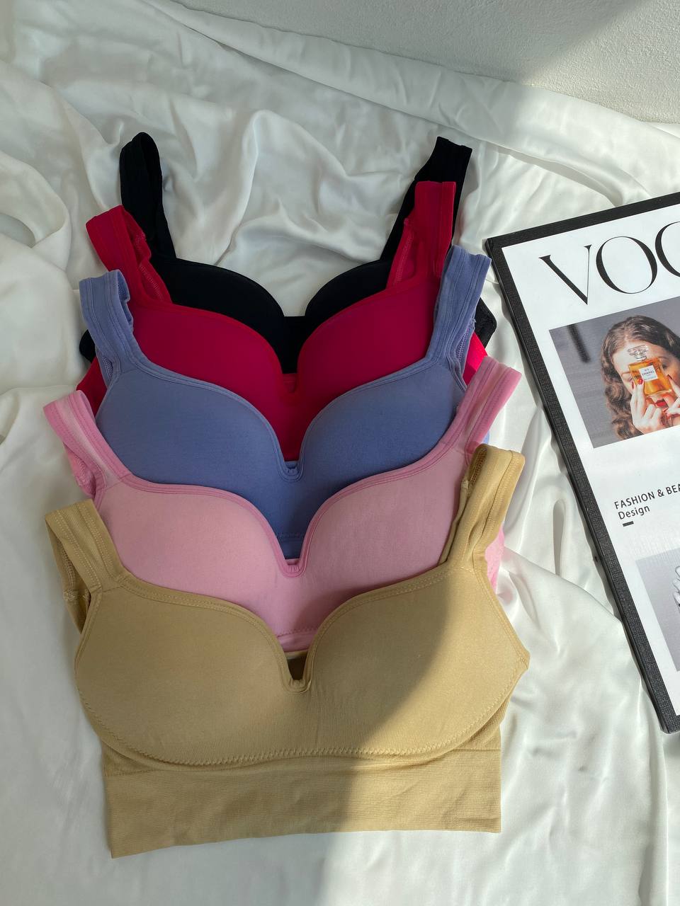 Petal Kiss — Pink Lingerie Set in Pink — product view 3