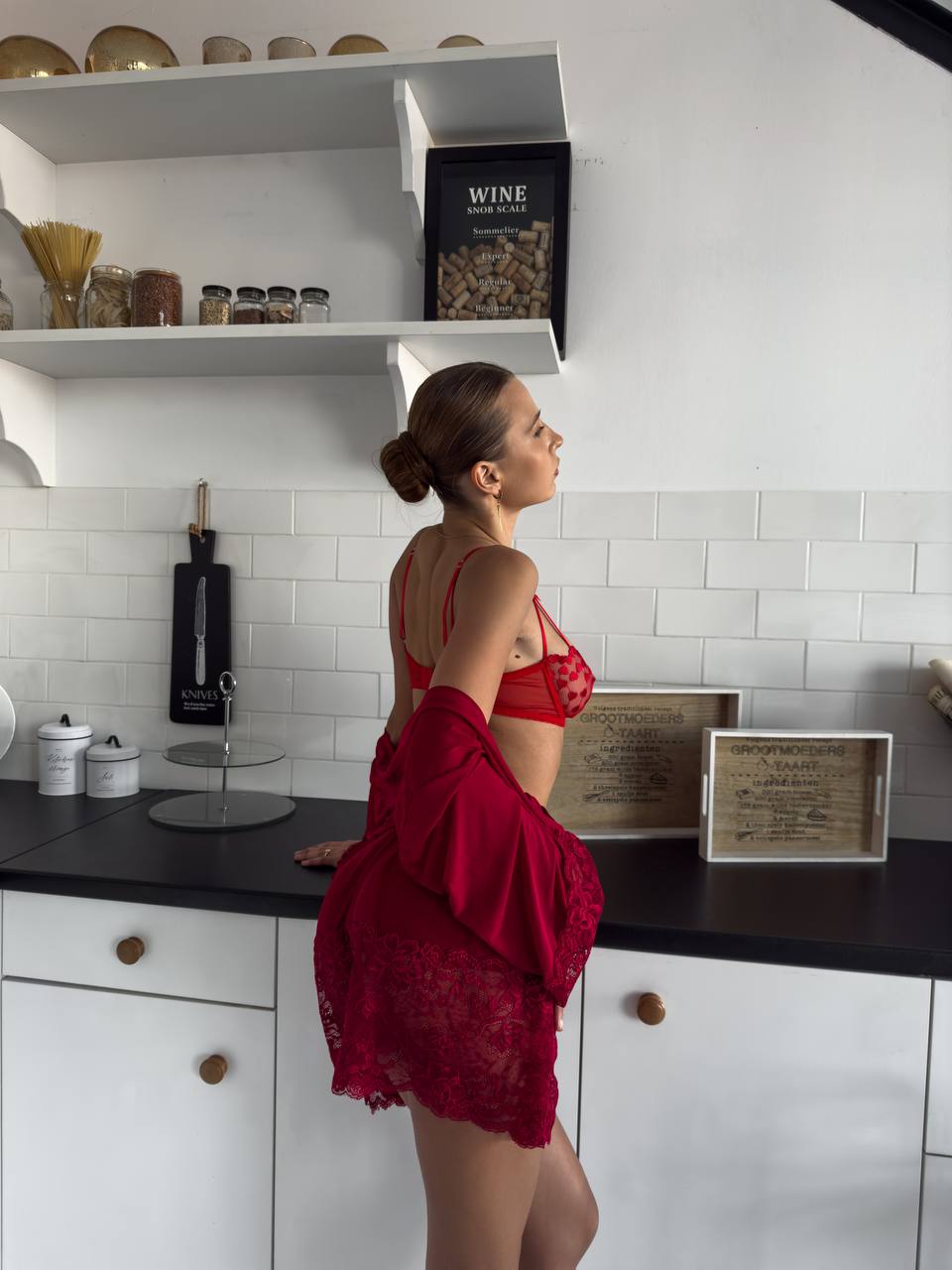 Private View Fever — Lace Peignoir Set — product view 4