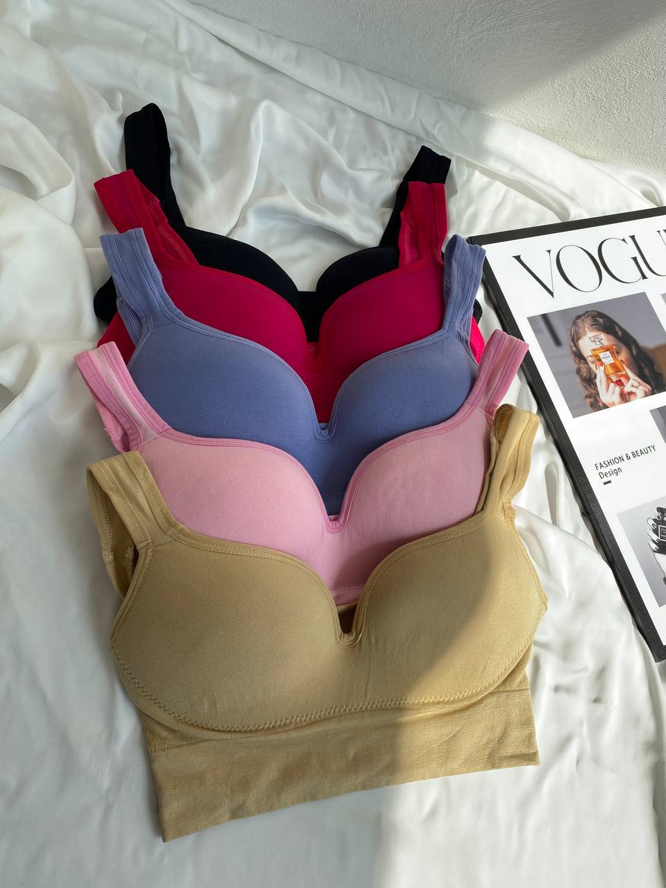 Petal Kiss — Pink Lingerie Set in Pink — product view 2
