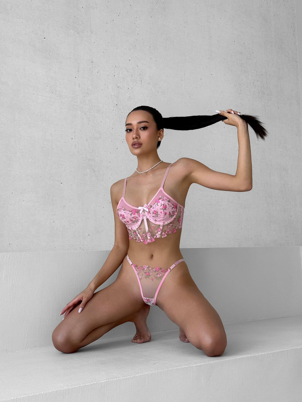 Private View Tease — Corset Lingerie Set — product view 2