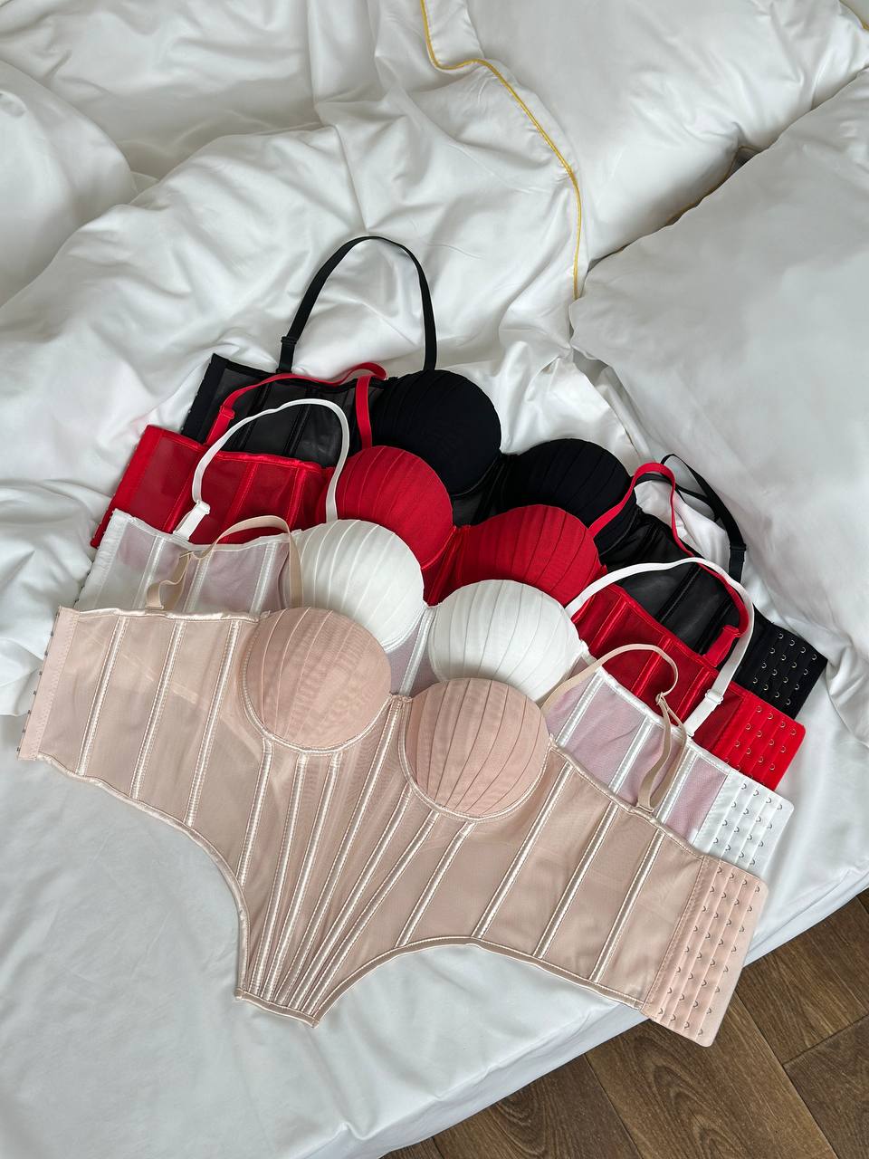 Barely There Romance — Corset Lingerie Set — product view 2