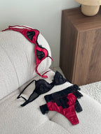 Wine Muse — Burgundy Lace Lingerie Set in Burgundy — product view 4