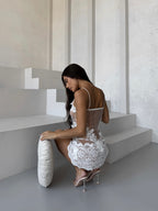 Quiet Heat Vow — Lace Peignoir Set — product view 3
