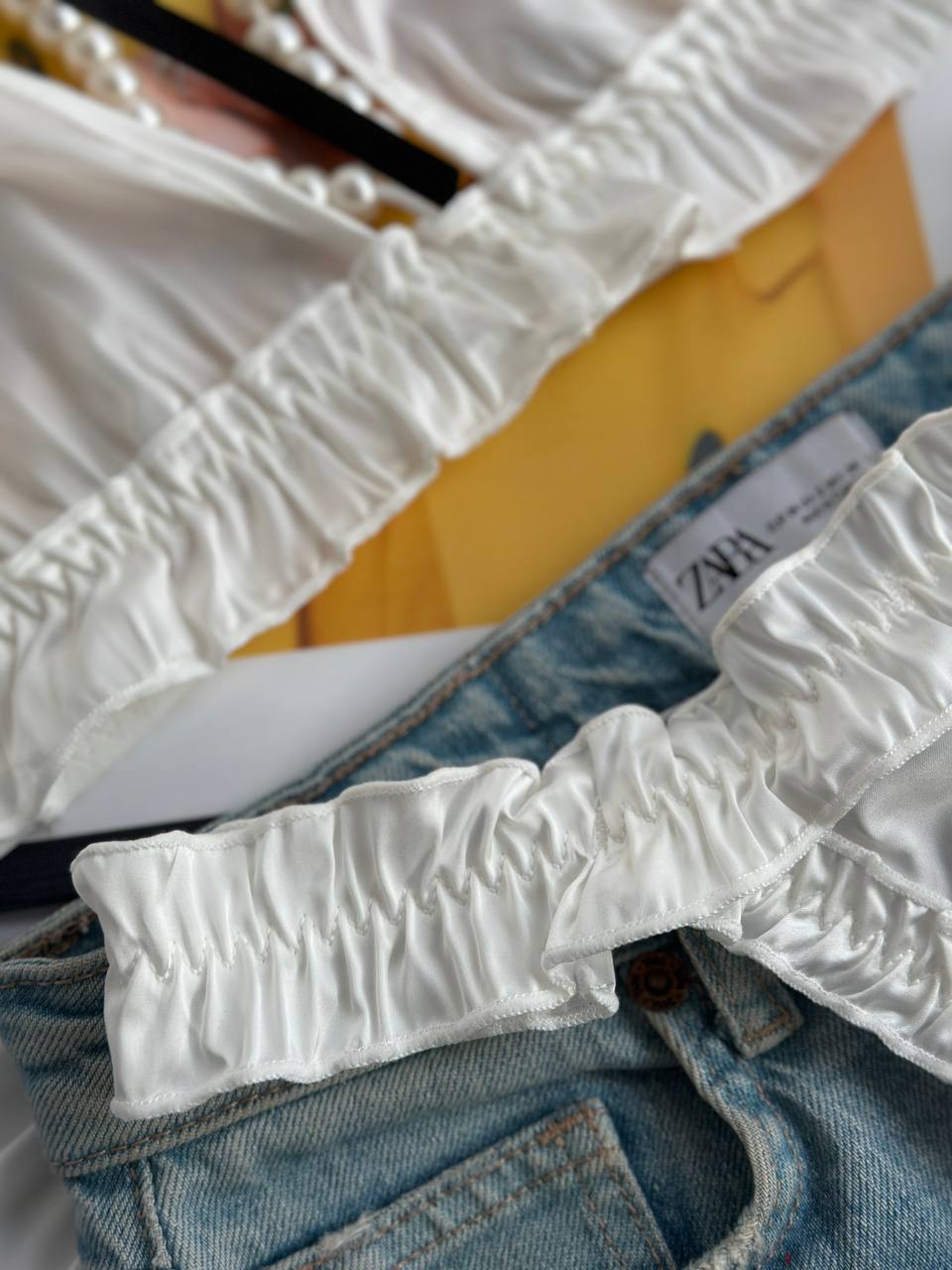 Ivory Signal — White Lingerie Set in White — product view 2