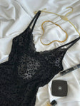 Secret Darling — Lace Peignoir Set — front view