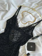 Secret Darling — Lace Peignoir Set — front view