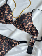 Ink Glimmer — Black Lingerie Set in Black — product view 4
