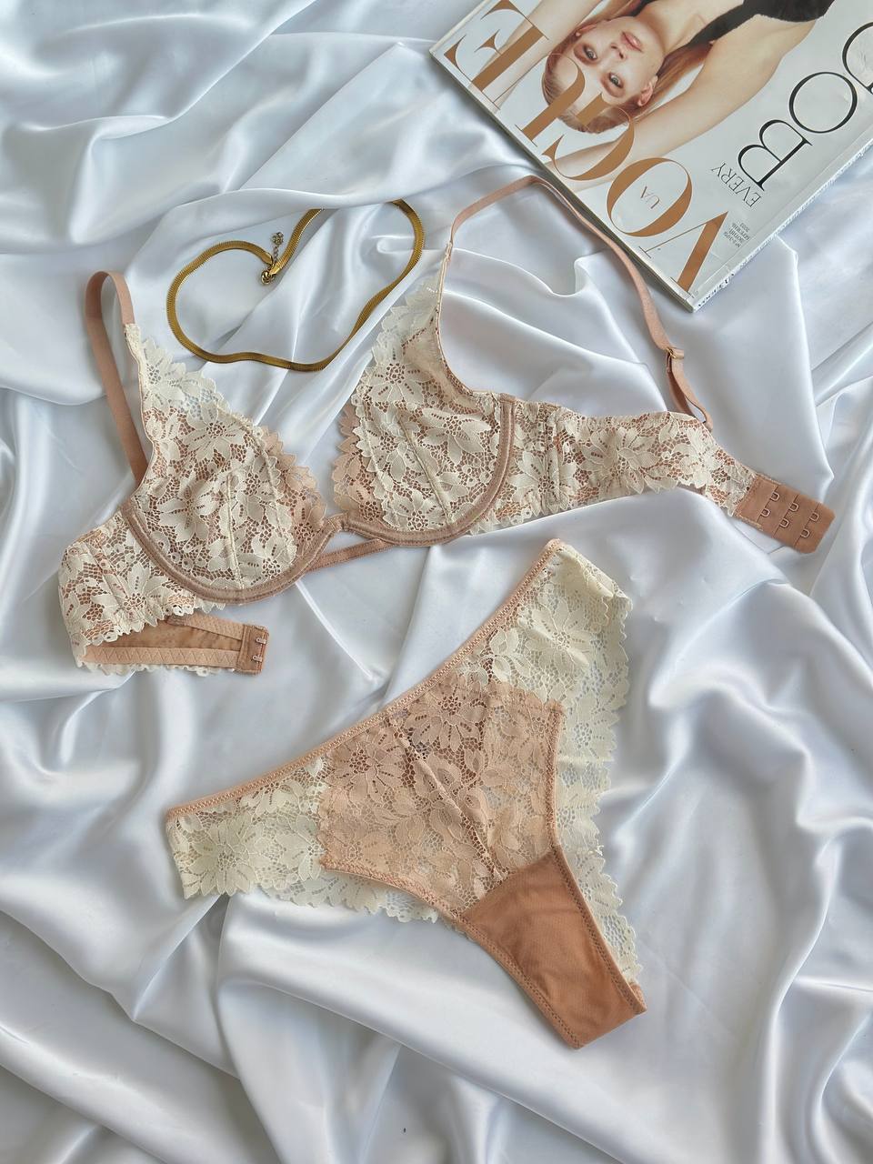 Second Skin Darling — Lace Lingerie Set — front view