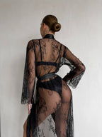 Soft Focus Scene — Lace Peignoir Set — product view 2