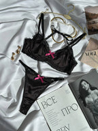 Noir Mirage — Black Lingerie Set in Black — product view 3