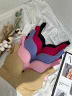 Petal Kiss — Pink Lingerie Set in Pink — front view