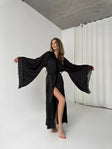 Soft Focus Mood — Lace Peignoir Set — front view