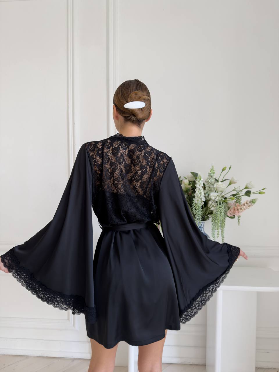 Second Skin Whisper — Lace Peignoir Set — product view 3