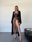 Quiet Heat Romance — Peignoir Set — front view