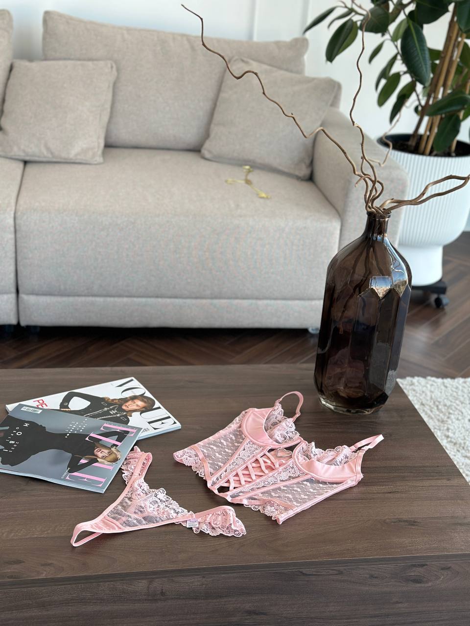 Quiet Heat Afterglow — Corset Lingerie Set — product view 2