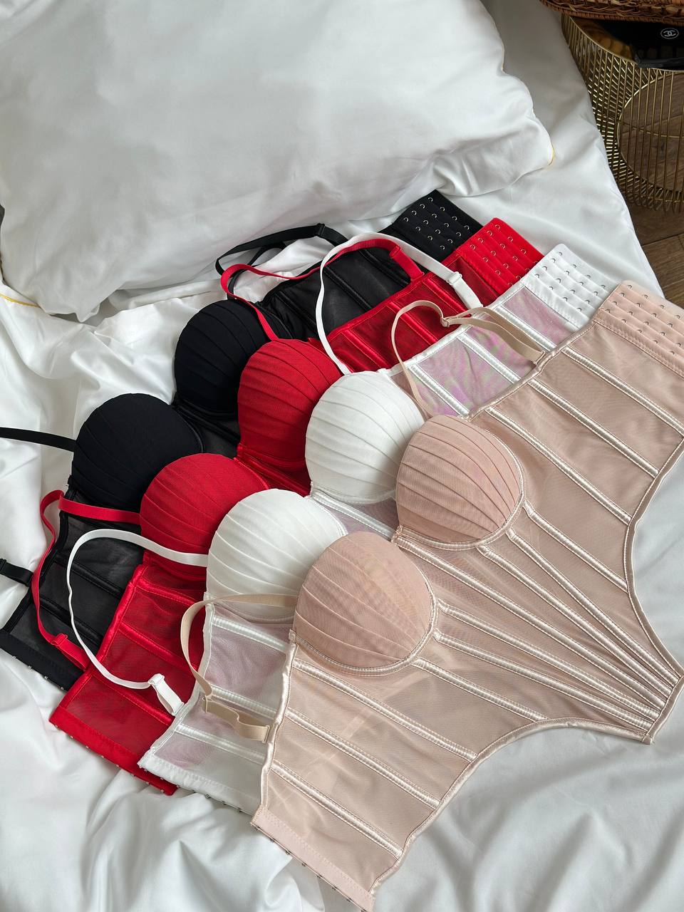 Barely There Romance — Corset Lingerie Set — product view 4