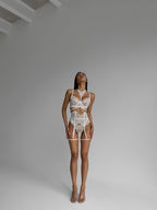 White Heat Muse — White Lace Lingerie Set in White — product view 2