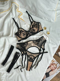 Secret Scene — Lace Lingerie Set — front view