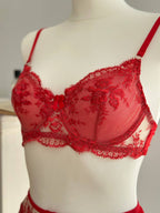Scarlet Affair — Red Lingerie Set in Red — product view 3