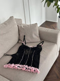 Pink Noise Voltage — Pink Lace Lingerie Set in Pink — front view