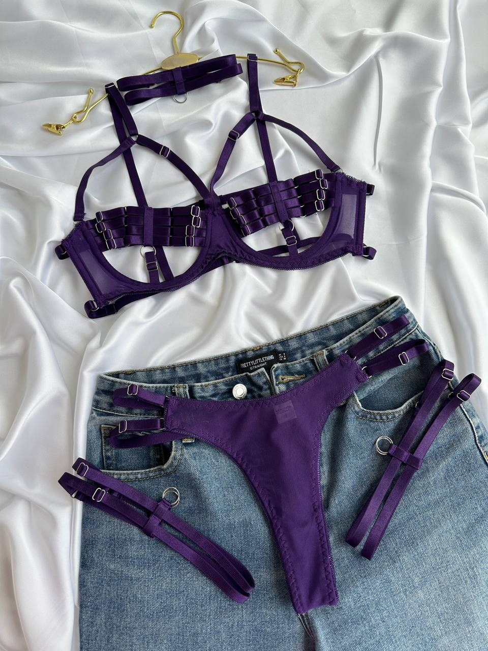 Soft Focus Satin — Lingerie Set — product view 3