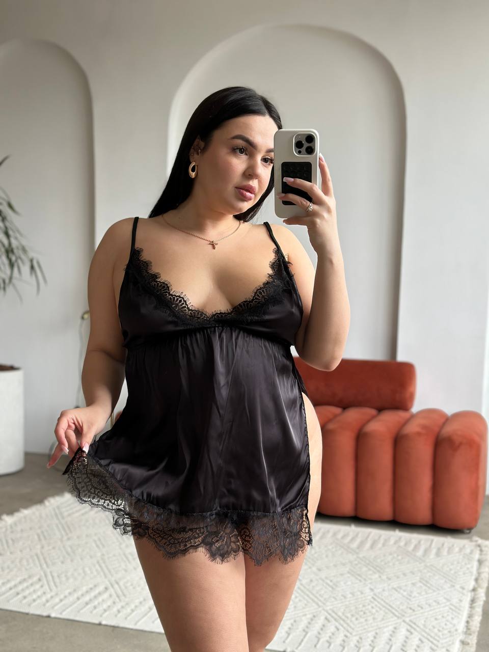 Barely There Whisper — Lace Lingerie Set — front view