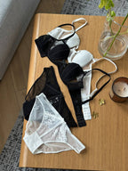 Eclipse Scene — Black Lace Lingerie Set in Black — product view 4