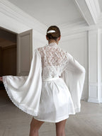 Private View Whisper — Lace Peignoir Set — product view 3