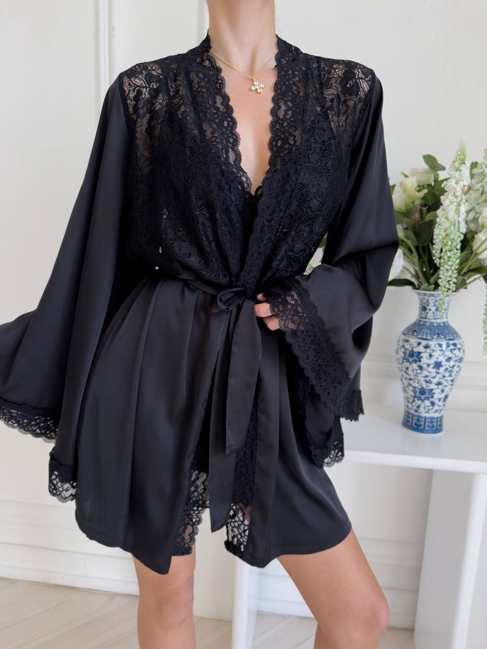 Second Skin Whisper — Lace Peignoir Set — product view 2