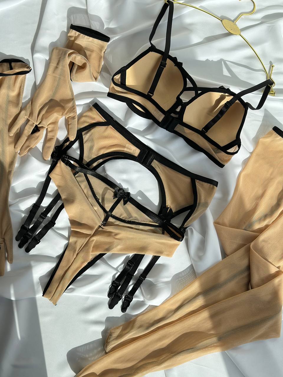 Eclipse Voltage — Black Lingerie Set in Black — product view 4