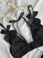 Ink Ritual — Black Lingerie Set in Black — product view 2