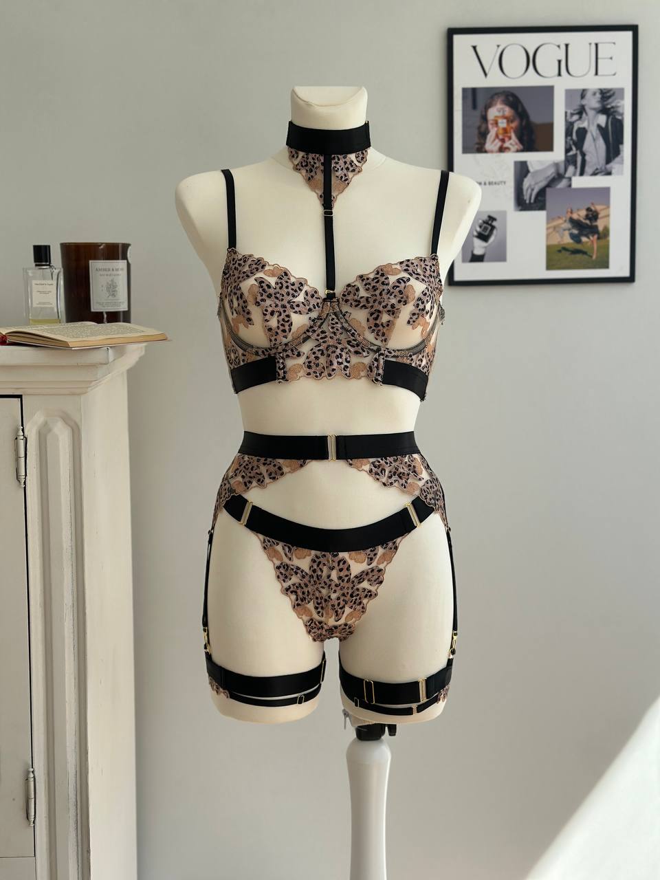 Noir Affair — Black Lingerie Set in Black — product view 3