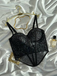 Electric Blue Voltage — Blue Lingerie Set in Blue — front view