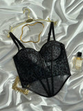 Electric Blue Voltage — Blue Lingerie Set in Blue — front view
